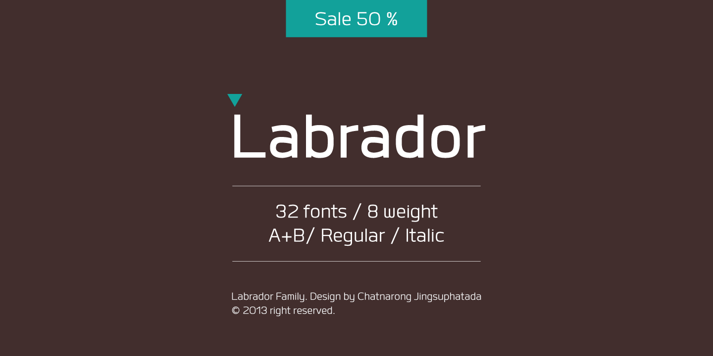 Ejemplo de fuente Labrador A Light Italic